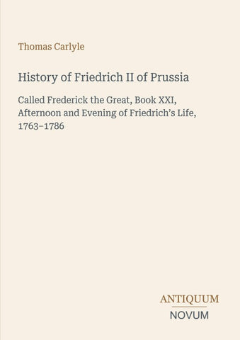 History of Friedrich II of Prussia