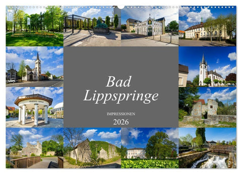 Bad Lippspringe Impressionen (Wandkalender 2026 DIN A2 quer), CALVENDO Monatskalender