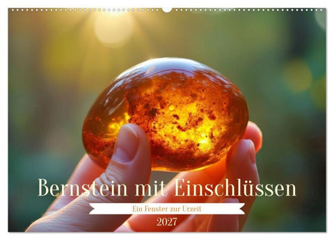 Bernstein mit Einschlüssen (Wandkalender 2027 DIN A2 quer), CALVENDO Monatskalender