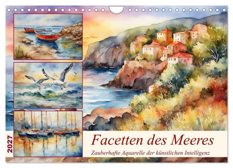 Facetten des Meeres (Wandkalender 2027 DIN A4 quer), CALVENDO Monatskalender