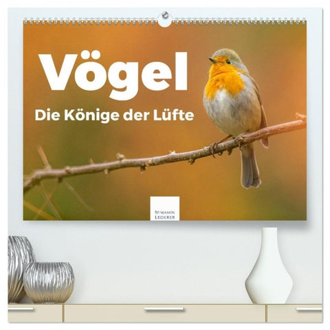 Vögel - Die Könige der Lüfte (hochwertiger Premium Wandkalender 2027 DIN A2 quer), Kunstdruck in Hochglanz