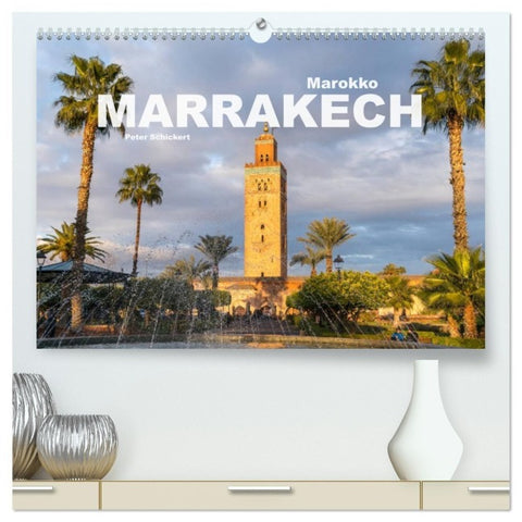 Marokko - Marrakesch (hochwertiger Premium Wandkalender 2027 DIN A2 quer), Kunstdruck in Hochglanz
