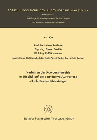 Verfahren der Äquidensitometrie im Hinblick auf die quantitative Auswertung schalloptischer Abbildungen