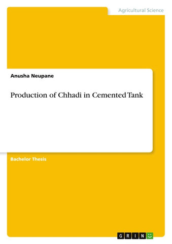 Production of Chhadi in Cemented Tank