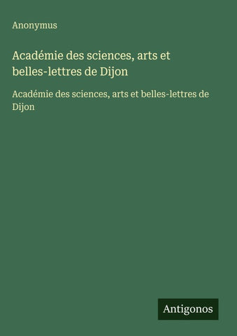 Académie des sciences, arts et belles-lettres de Dijon