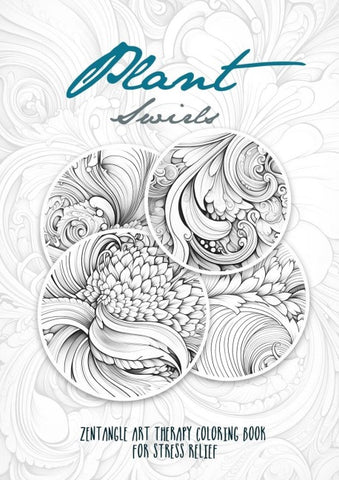 Florale Muster Zentangle Therapie Malbuch für Erwachsene