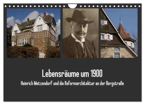 Lebensräume um 1900 (Wandkalender 2026 DIN A4 quer), CALVENDO Monatskalender
