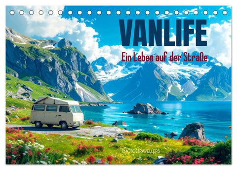 Vanlife Ein Leben auf der Straße (Tischkalender 2027 DIN A5 quer), CALVENDO Monatskalender