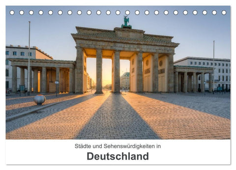 Städte und Sehenswürdigkeiten in Deutschland (Tischkalender 2027 DIN A5 quer), CALVENDO Monatskalender