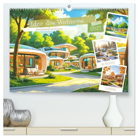 Idee des Wohnens (hochwertiger Premium Wandkalender 2027 DIN A2 quer), Kunstdruck in Hochglanz
