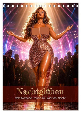 Nachtglühen (Tischkalender 2027 DIN A5 hoch), CALVENDO Monatskalender
