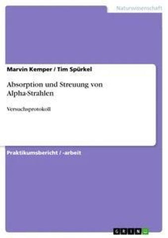 Absorption und Streuung von Alpha-Strahlen