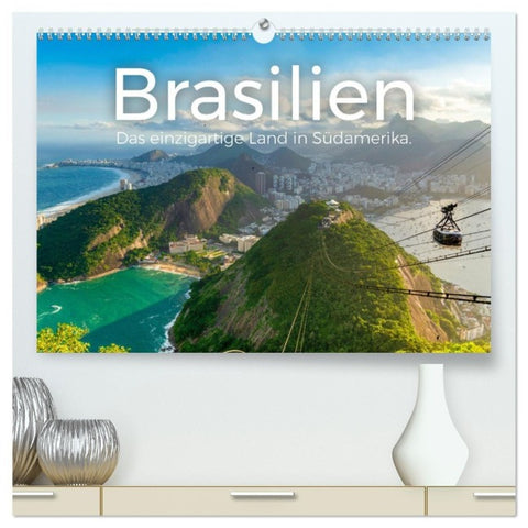 Brasilien - Das einzigartige Land in Südamerika. (hochwertiger Premium Wandkalender 2027 DIN A2 quer), Kunstdruck in Hochglanz