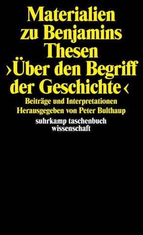 Materialien zu Benjamins Thesen >Über den Begriff der Geschichte<