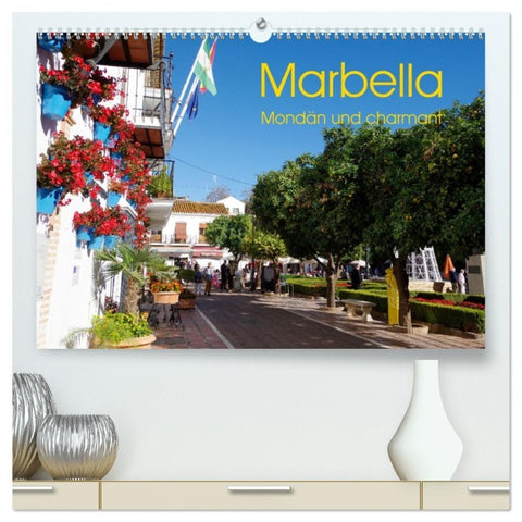 Marbella - Mondän und charmant (hochwertiger Premium Wandkalender 2026 DIN A2 quer), Kunstdruck in Hochglanz