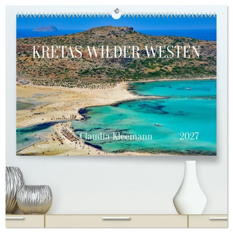 Kretas Wilder Westen (hochwertiger Premium Wandkalender 2027 DIN A2 quer), Kunstdruck in Hochglanz