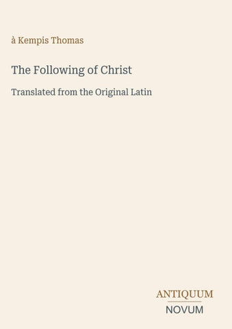 The Following of Christ