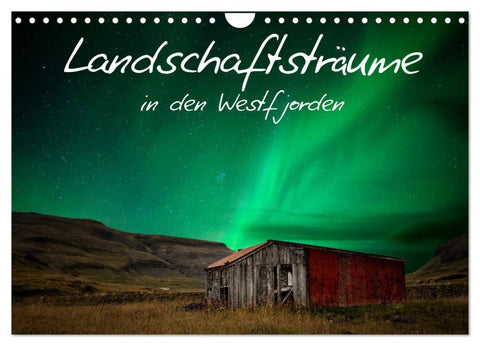 Landschaftsträume in den Westfjorden (Wandkalender 2026 DIN A4 quer), CALVENDO Monatskalender