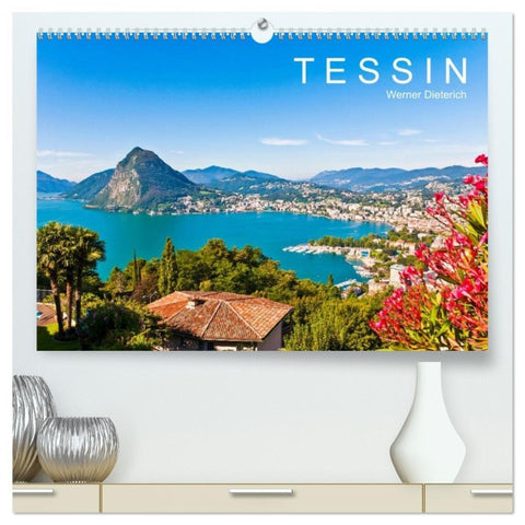 TESSIN Werner Dieterich (hochwertiger Premium Wandkalender 2026 DIN A2 quer), Kunstdruck in Hochglanz