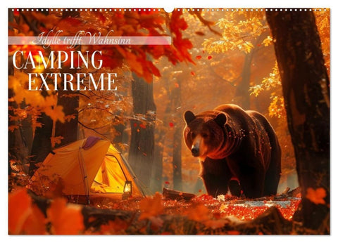 Camping Extreme (Wandkalender 2027 DIN A2 quer), CALVENDO Monatskalender
