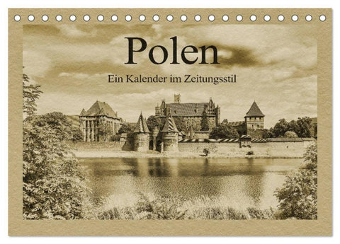 Polen - Ein Kalender im Zeitungsstil (Tischkalender 2027 DIN A5 quer), CALVENDO Monatskalender