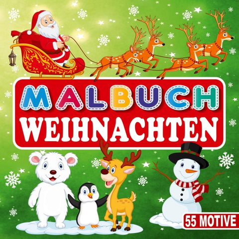 MALBUCH WEIHNACHTEN 55 MOTIVE