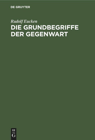Die Grundbegriffe der Gegenwart