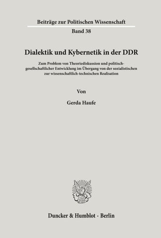 Dialektik und Kybernetik in der DDR.