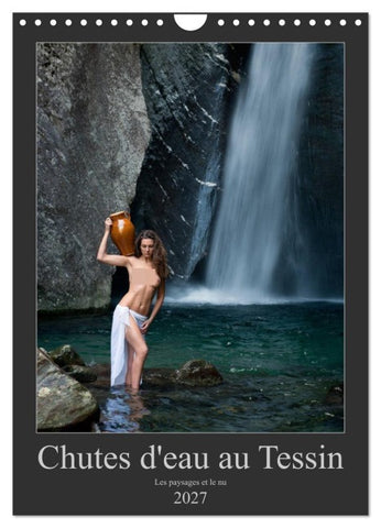 Chutes d'eau au Tessin (Calendrier mural 2027 DIN A4 horizontal), CALVENDO calendrier mensuel