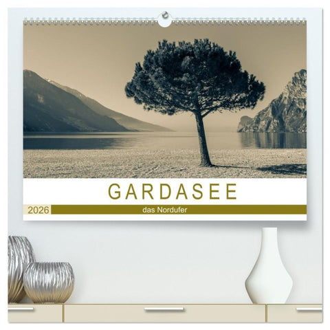 GARDASEE - das Nordufer (hochwertiger Premium Wandkalender 2026 DIN A2 quer), Kunstdruck in Hochglanz