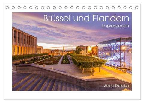 Brüssel und Flandern Impressionen (Tischkalender 2026 DIN A5 quer), CALVENDO Monatskalender