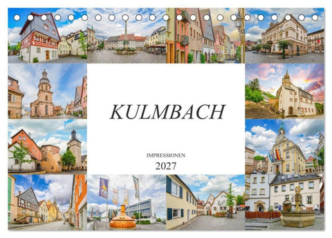 Kulmbach Impressionen (Tischkalender 2027 DIN A5 quer), CALVENDO Monatskalender