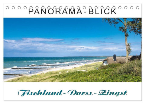 Panorama-Blick Fischland-Darss-Zingst (Tischkalender 2027 DIN A5 quer), CALVENDO Monatskalender