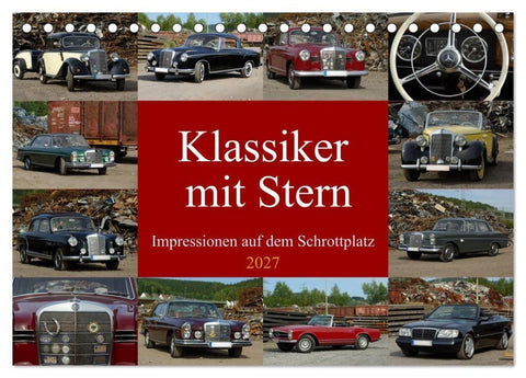 Klassiker mit Stern (Tischkalender 2027 DIN A5 quer), CALVENDO Monatskalender