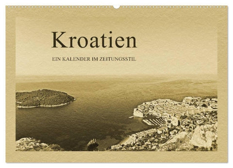 Kroatien (Wandkalender 2027 DIN A2 quer), CALVENDO Monatskalender