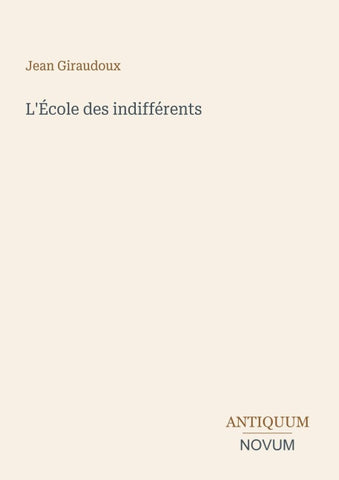 L'École des indifférents