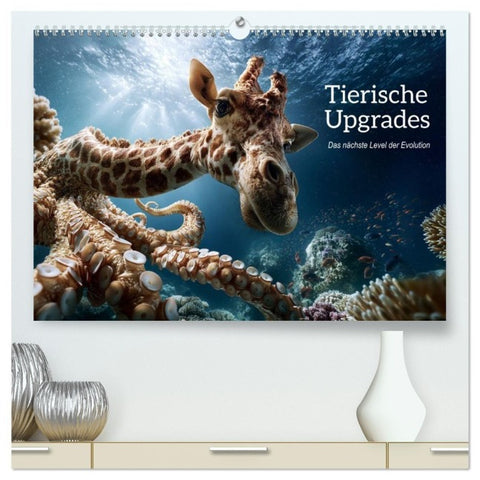 Tierische Upgrades. Das nächste Level der Evolution (hochwertiger Premium Wandkalender 2027 DIN A2 quer), Kunstdruck in Hochglanz