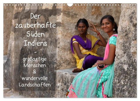 Der zauberhafte Süden Indiens (Wandkalender 2027 DIN A3 quer), CALVENDO Monatskalender
