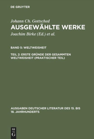 Erste Gründe der gesammten Weltweisheit (Praktischer Teil)