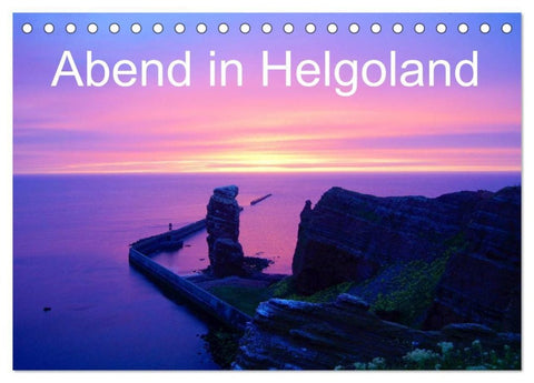 Abend in Helgoland (Tischkalender 2027 DIN A5 quer), CALVENDO Monatskalender
