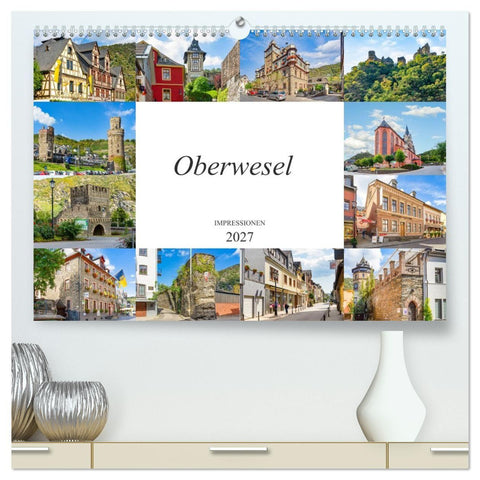 Oberwesel Impressionen (hochwertiger Premium Wandkalender 2027 DIN A2 quer), Kunstdruck in Hochglanz