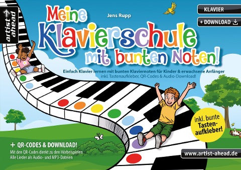 Meine Klavierschule mit bunten Noten!
