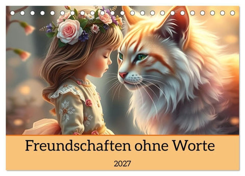 Freundschaften ohne Worte (Tischkalender 2027 DIN A5 quer), CALVENDO Monatskalender