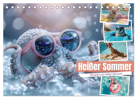 Heißer Sommer (Tischkalender 2027 DIN A5 quer), CALVENDO Monatskalender