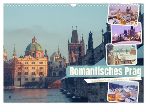 Romantisches Prag (Wandkalender 2027 DIN A3 quer), CALVENDO Monatskalender