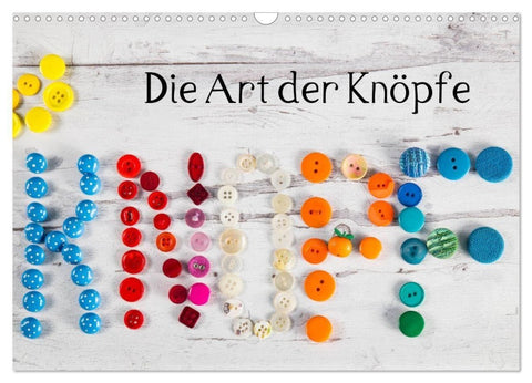 Die Art der Knöpfe (Wandkalender 2027 DIN A3 quer), CALVENDO Monatskalender