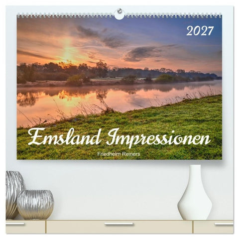 Emsland Impressionen (hochwertiger Premium Wandkalender 2027 DIN A2 quer), Kunstdruck in Hochglanz