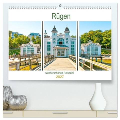 Rügen - wunderschönes Reiseziel (hochwertiger Premium Wandkalender 2027 DIN A2 quer), Kunstdruck in Hochglanz