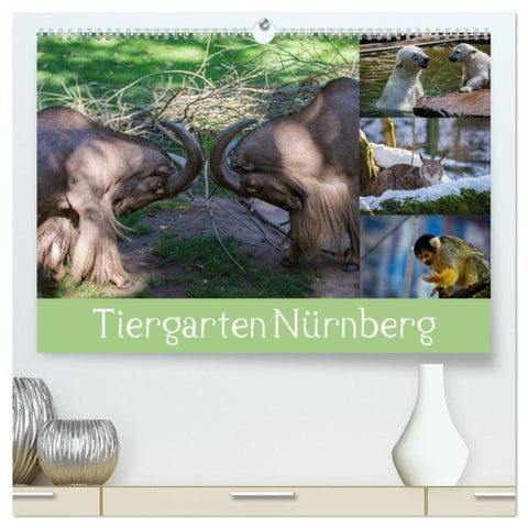 Tiergarten Nürnberg (hochwertiger Premium Wandkalender 2027 DIN A2 quer), Kunstdruck in Hochglanz