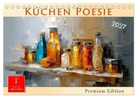 Küchen Poesie (Tischkalender 2027 DIN A5 quer), CALVENDO Monatskalender